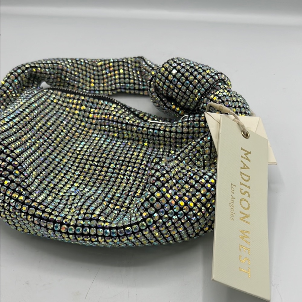 Madison West Rhinestone Embellished Hand Bag - Picture 5 of 15